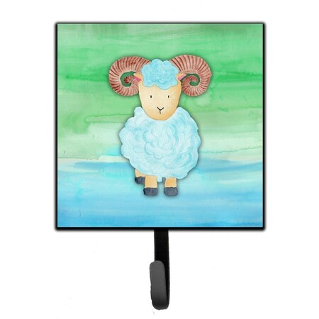 Jensendistributionservices Ram Sheep Watercolor Leash or Key Holder MI2088098